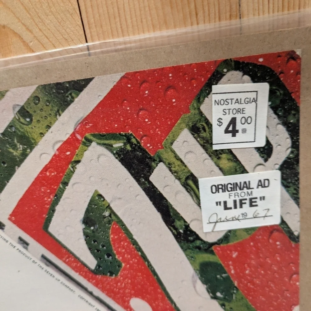 Vintage 7UP Sweepstakes Poster 11x14